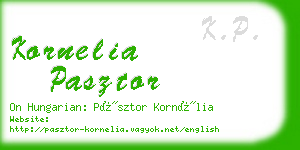 kornelia pasztor business card